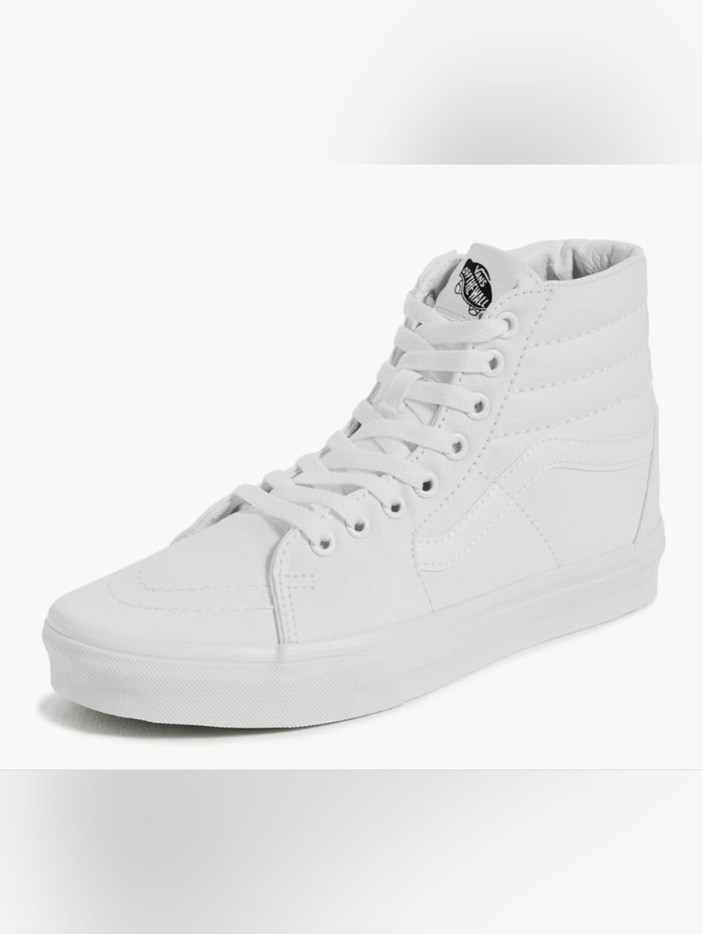 Vans Sk8-Hi True White Sneakers, Size 5W